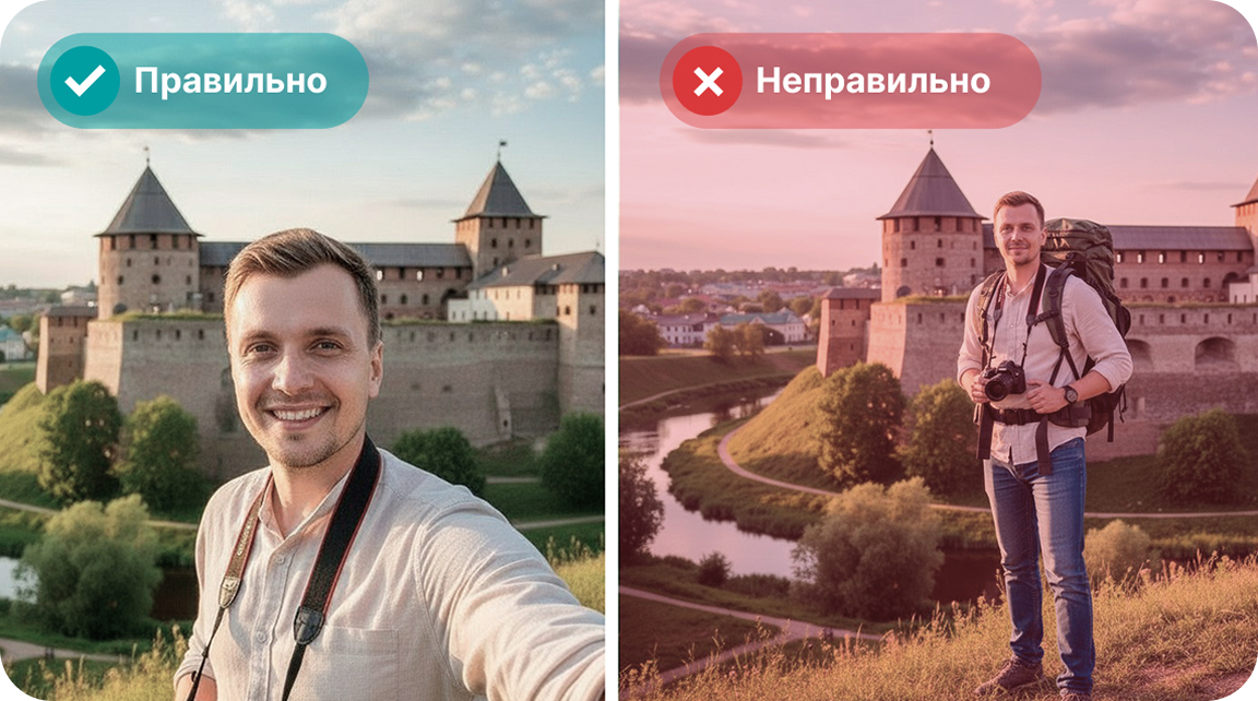 Пример, как делать фото